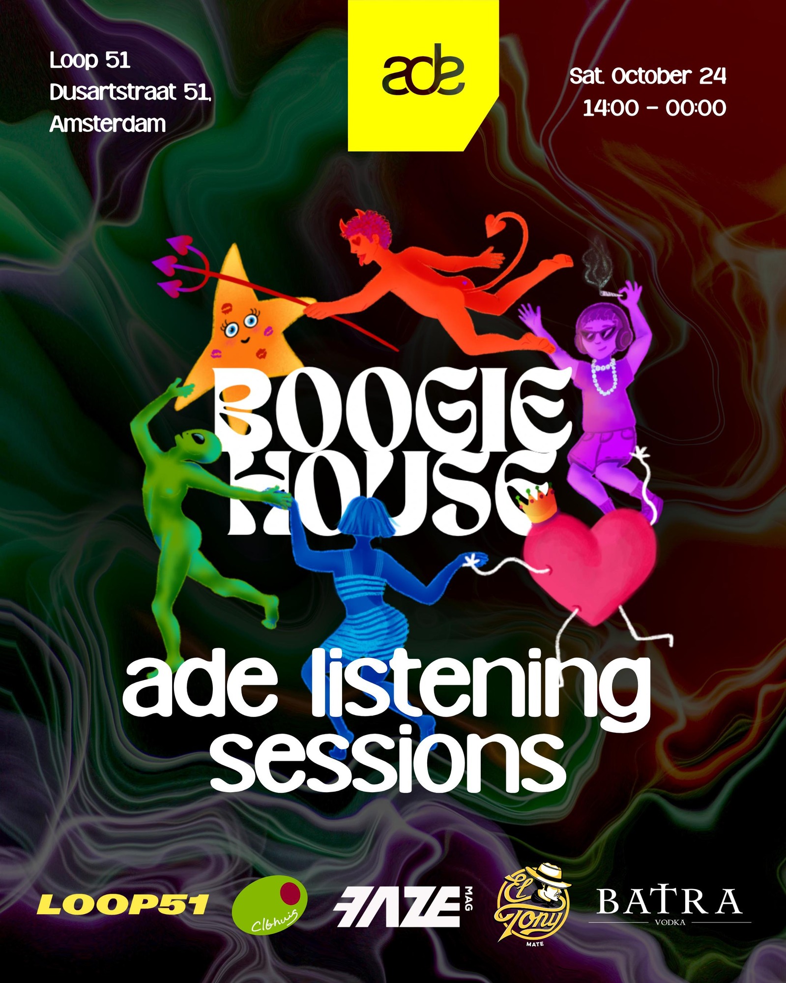 Boogie House ADE 2026 LISTENING SESSIONS w/ FAZE MAG, CLBHUIS & Tom Novy