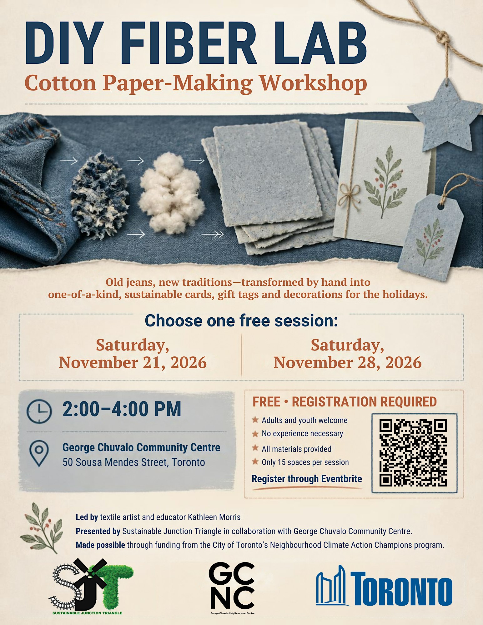 DIY Fiber Lab: Cotton Paper-Making Workshop