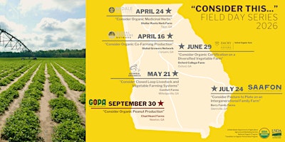 “Consider Organic Peanut Production” Farmer Field Day