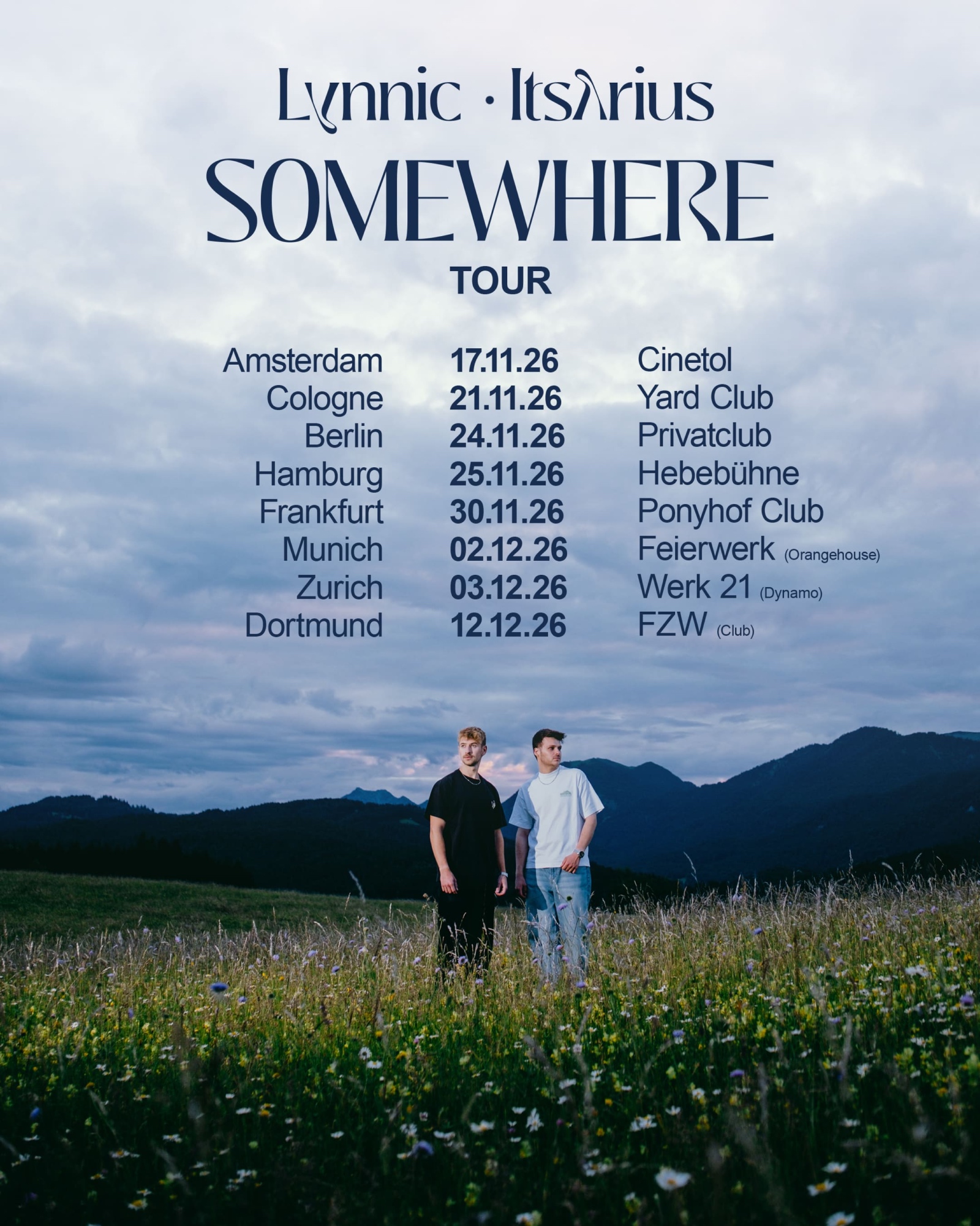 Lynnic & ItsArius - SOMEWHERE TOUR 2026