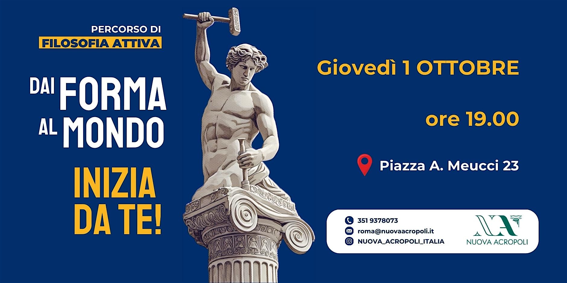 Dai forma al mondo, INIZIA DA TE! - Percorso di Filosofia Attiva gratuito