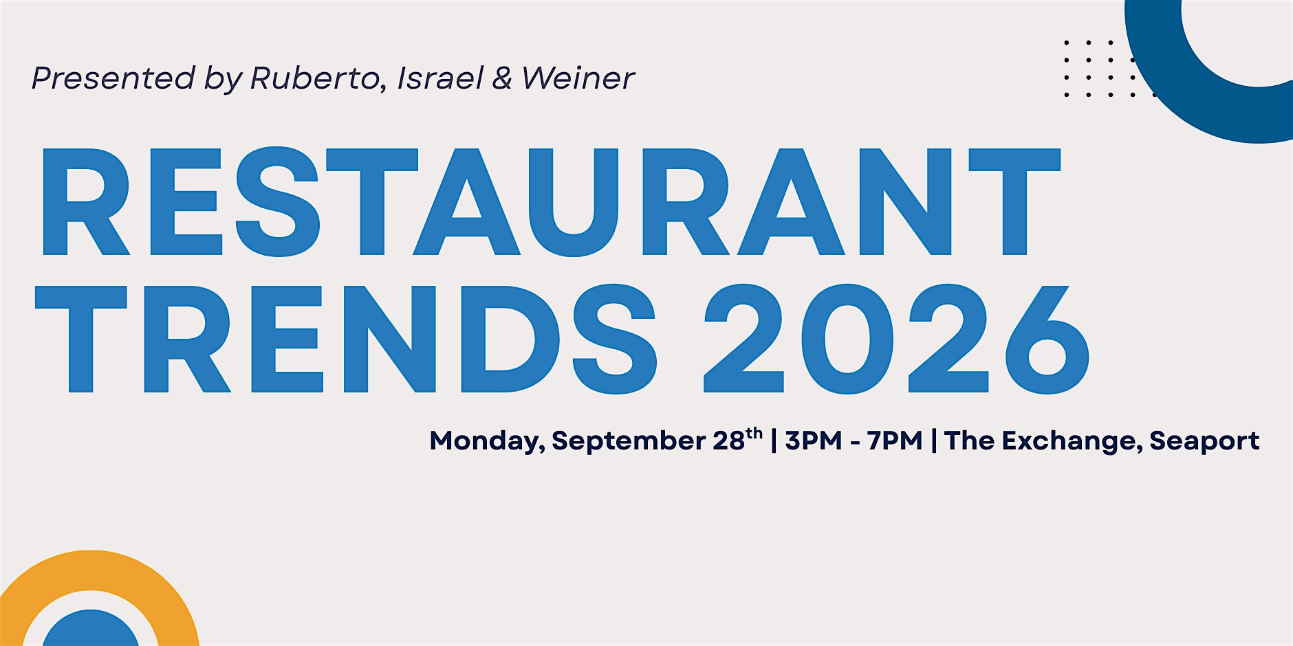 Restaurant Trends 2026