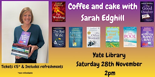 Coffee and Cake with Sarah Edghill | Yate Library