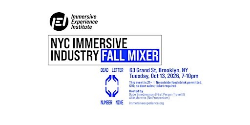 NYC Immersive Industry Fall Mixer