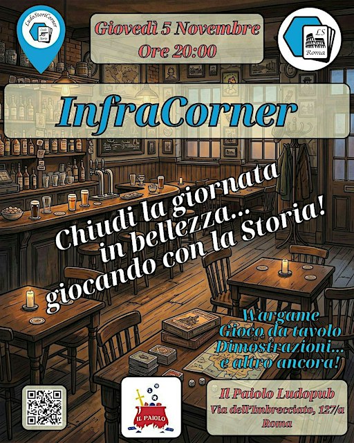 INFRACORNER LUDOSTORIA DI NOVEMBRE - IL PAIOLO