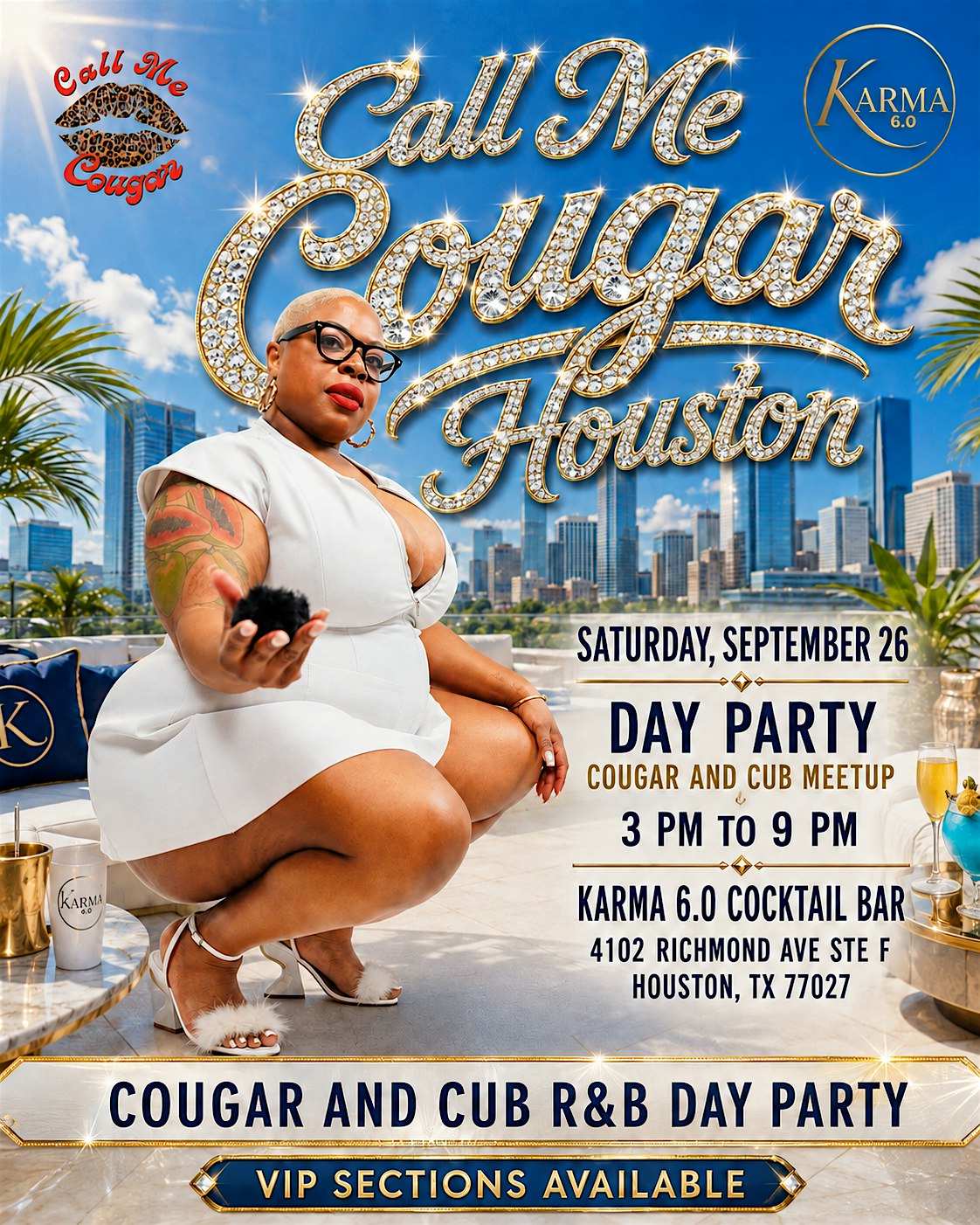 Call Me Cougar Houston - All White Party