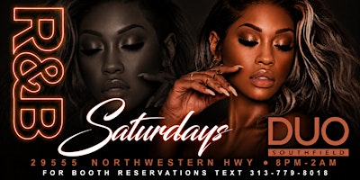 R&B Saturdays At Duo Lounge In Southfield