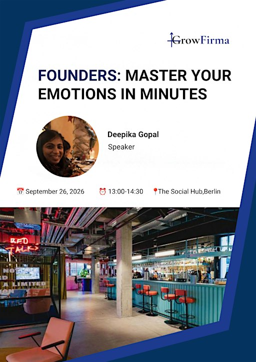 Founders: Master your emotions in minutes