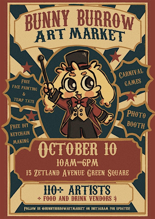 Bunny Burrow Art Market -- Welcome to the circus!