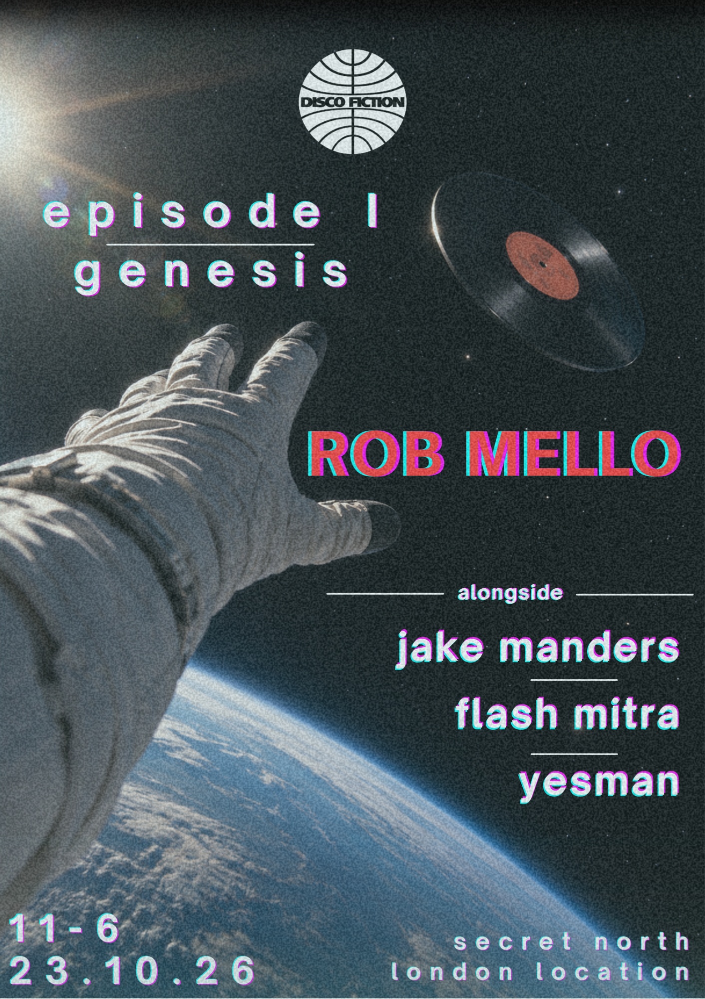 DISCOFICTION: Rob Mello, Jake Manders, Flash Mitra
