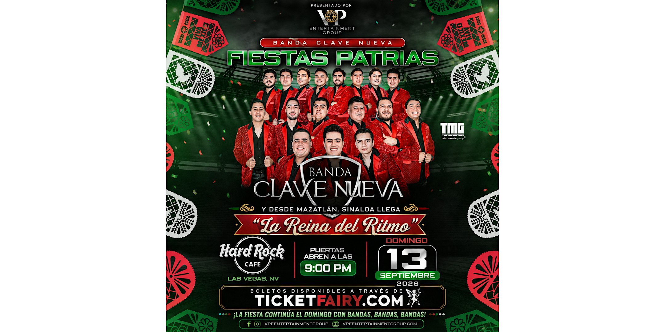 BANDAS, BANDAS Y BANDAS FIESTAS PATRIAS • LAS VEGAS