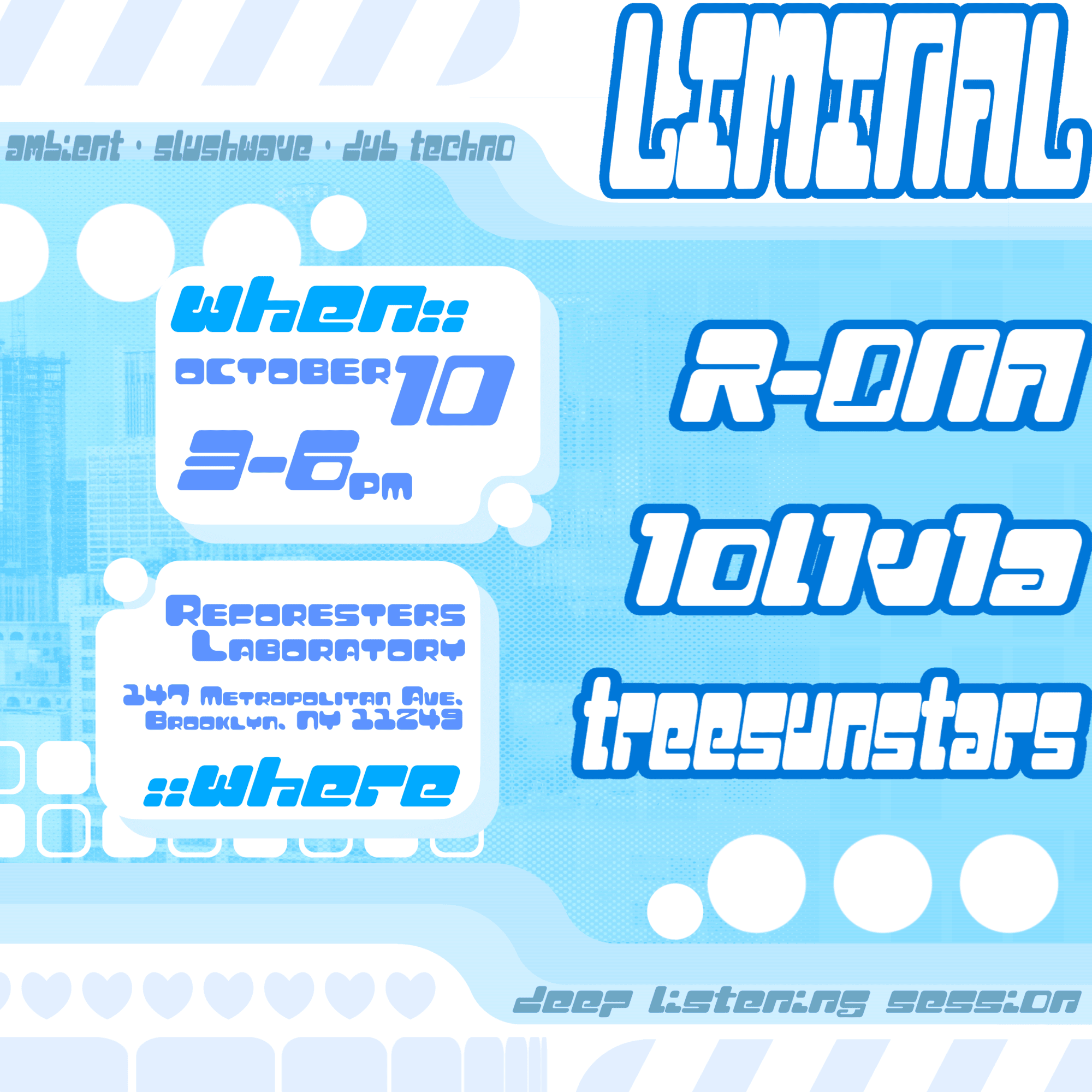 ​LIMINAL — Ambient Slush Dub Techno Deep Listening · FLINTA*-Only DJs