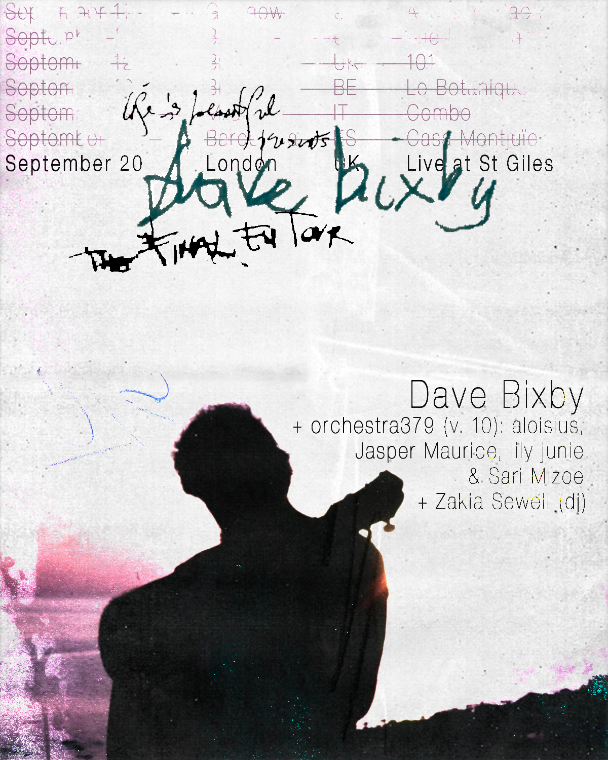 Dave Bixby, live in London