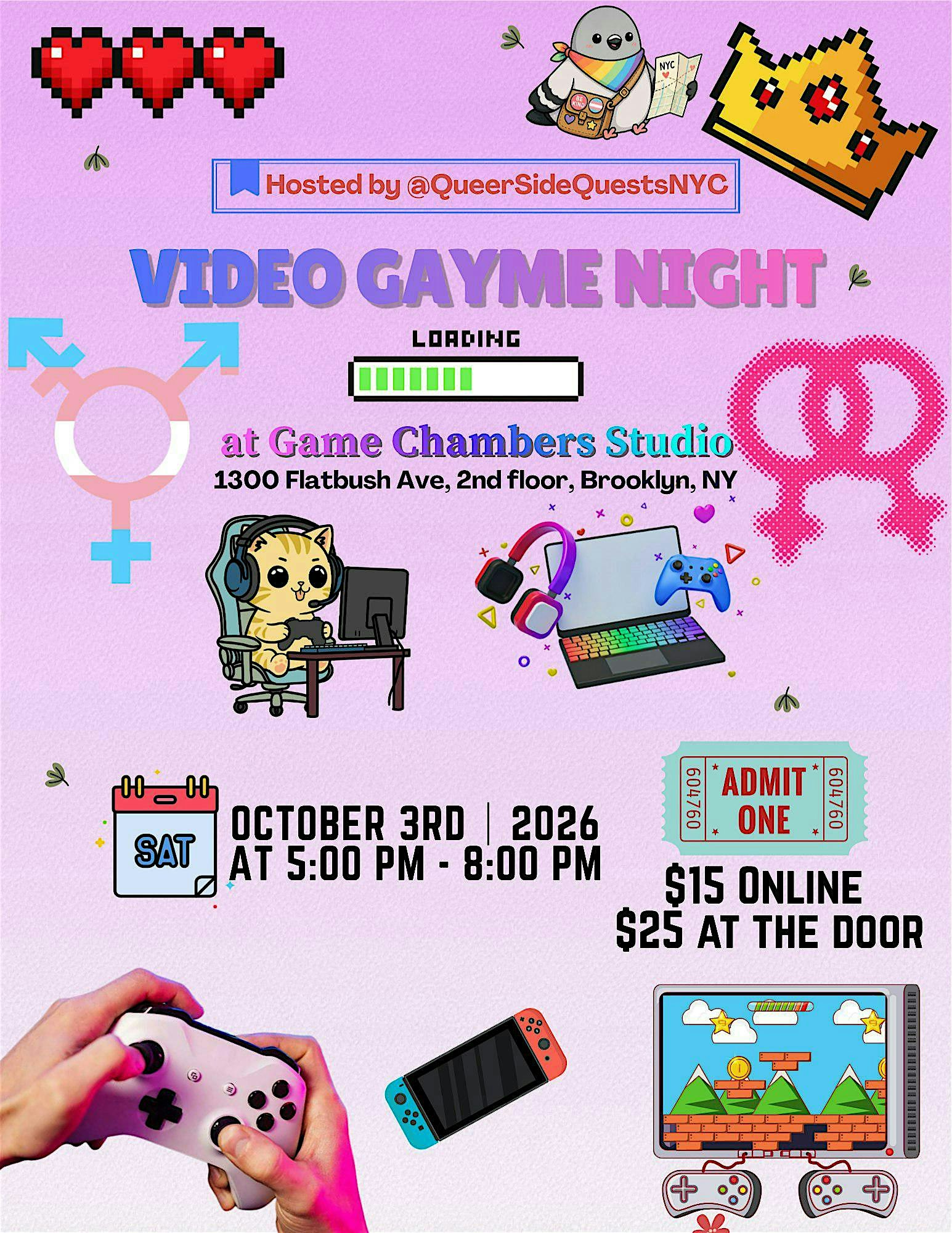 Video Gayme Night: A Queer Gaming Night in Brooklyn