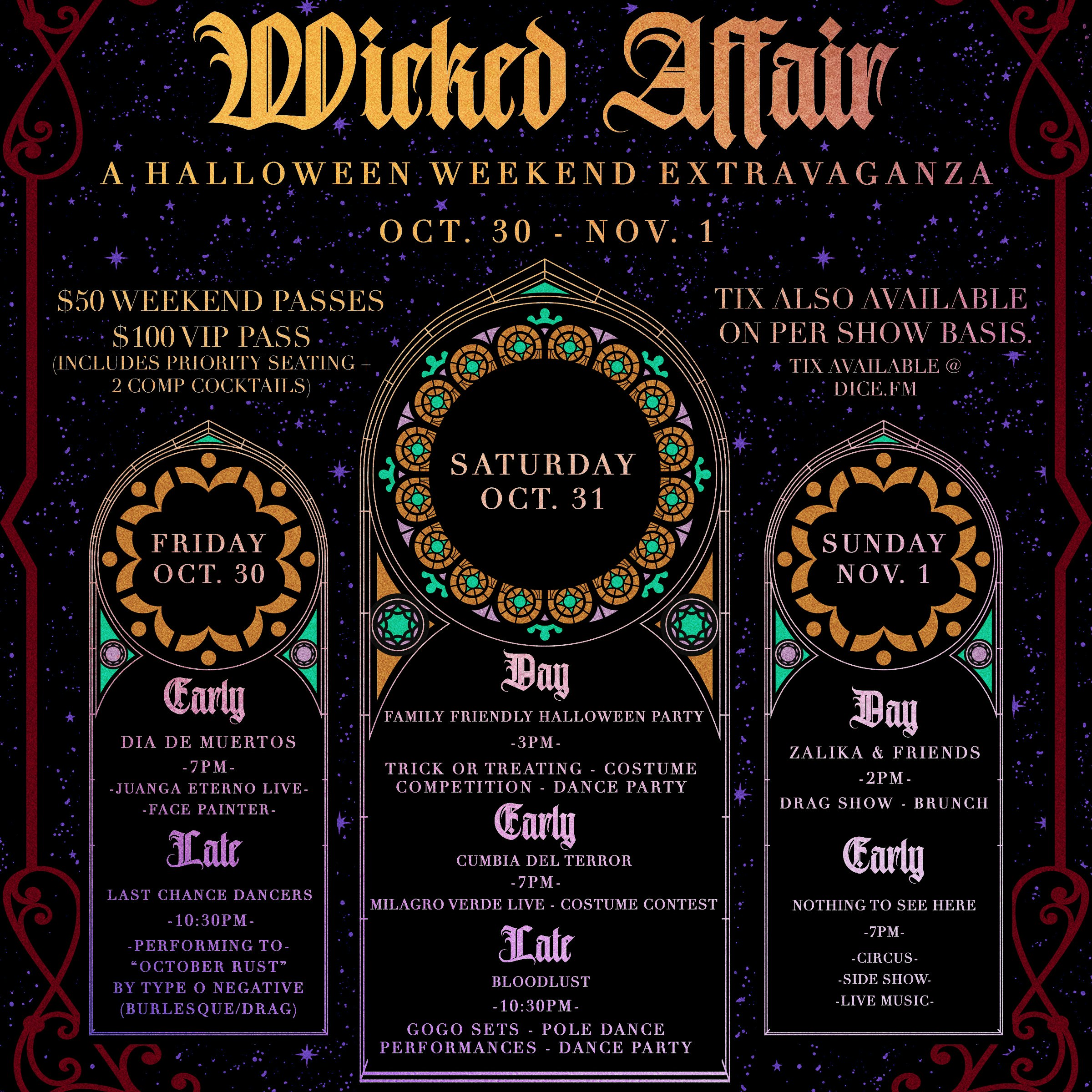 WICKED AFFAIR: A Halloween Weekend Extravaganza