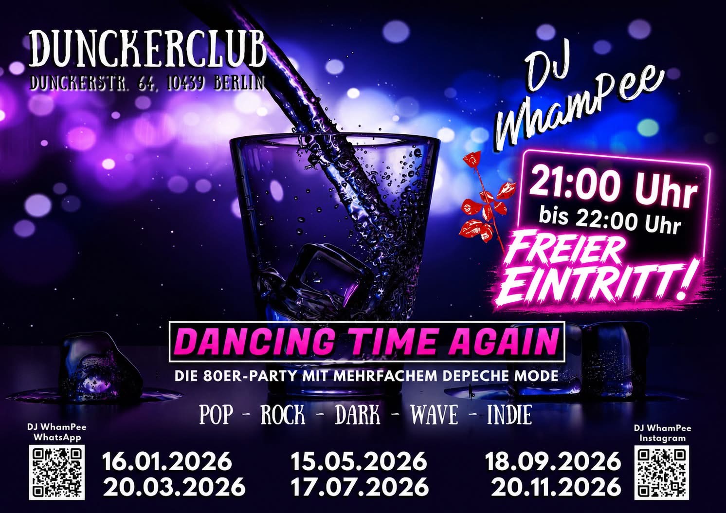 'DANCING TIME AGAIN' die Depeche Mode Party by DJ Whampee