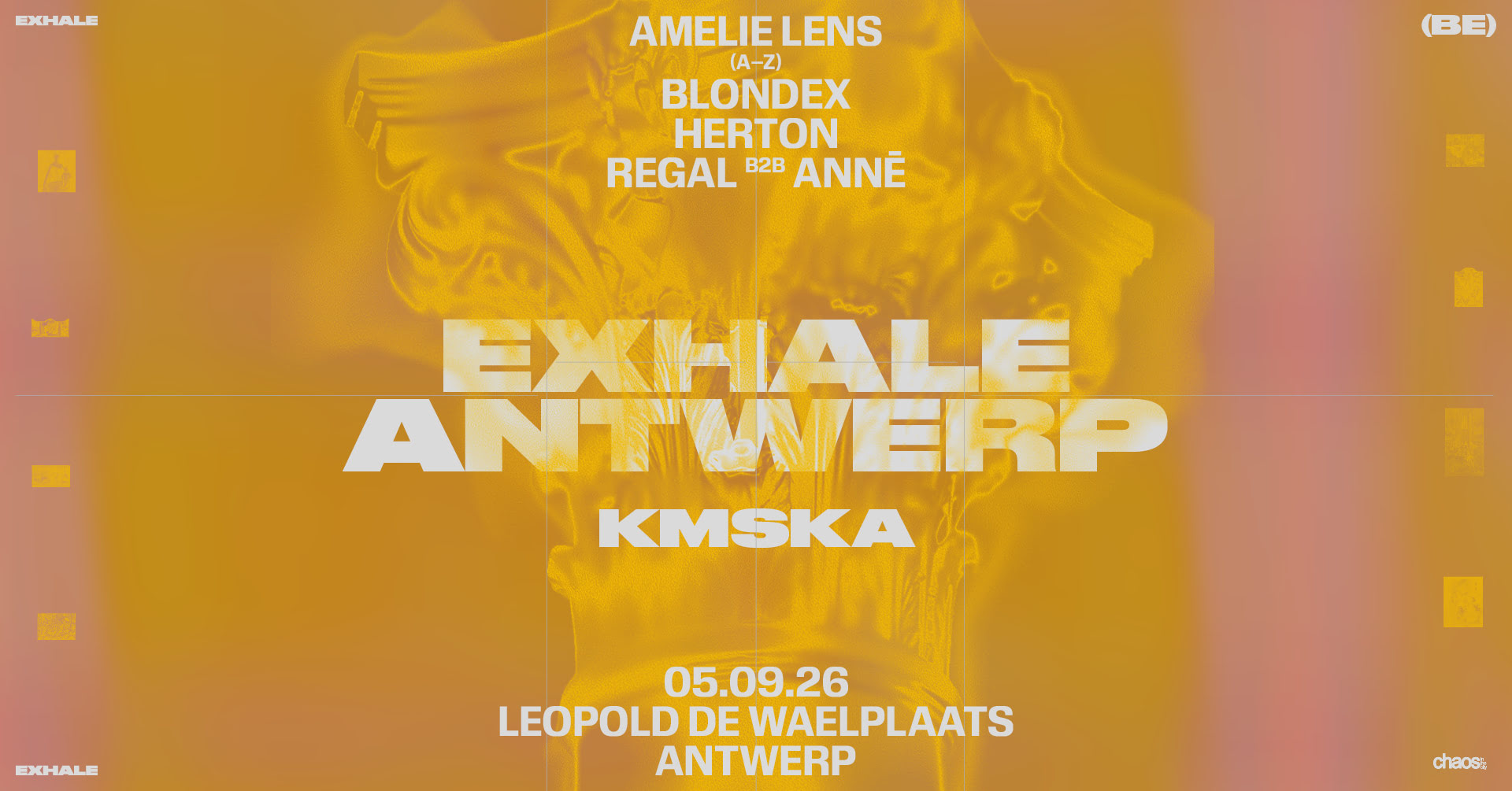 Amelie Lens in front of the KMSKA - Chaos in the City