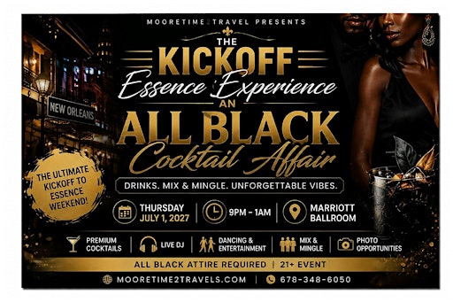 The Kickoff Essence Experience: An All Black Cocktail Affair