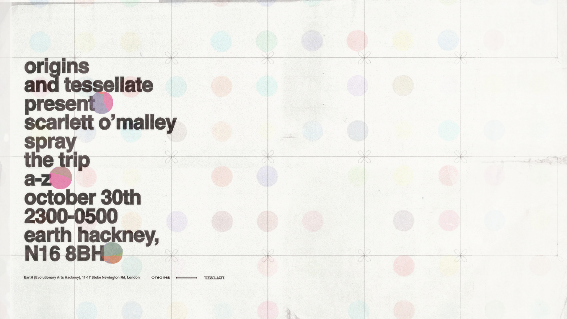 Tessellate x Origins: The Trip, Spray & Scarlett O'Malley
