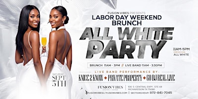 Labor Day Weekend All White Brunch Party | Dallas