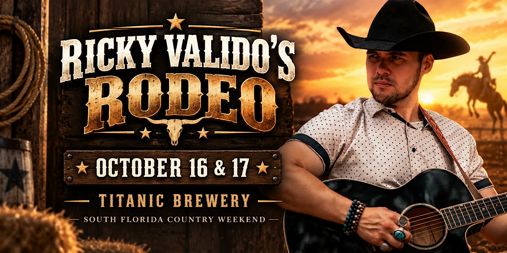 Ricky Valido's Rodeo — Miami Country Music Weekend at Titanic Brewery