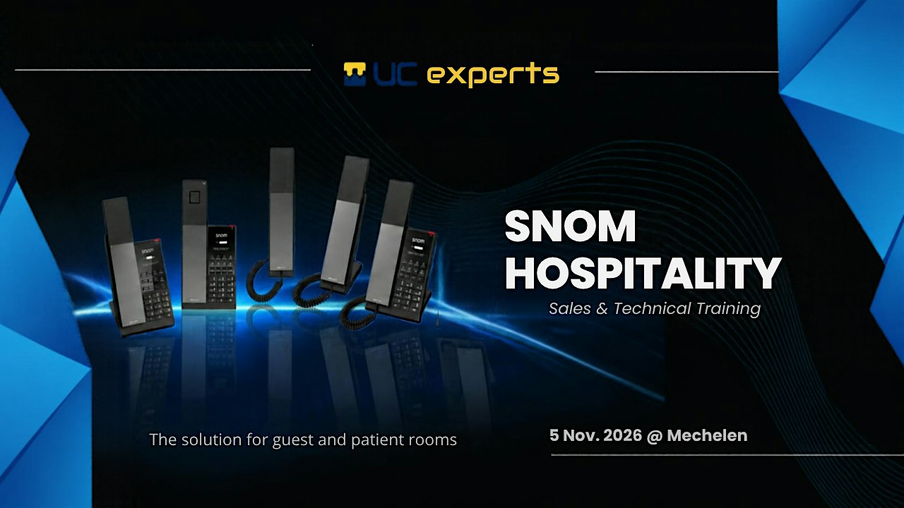 Snom Hospitality - Sales & Technical Training - 5 Nov. 2026