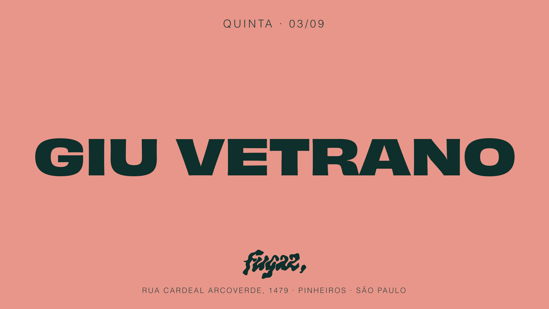 Fugaz recebe Giu Vetrano