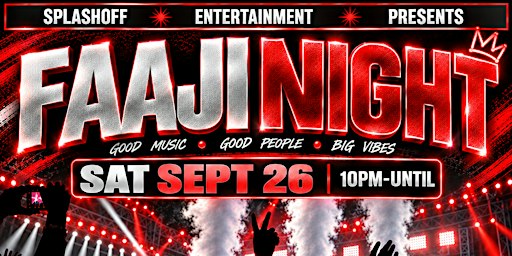 FAAJI NIGHT Afrobeats Party