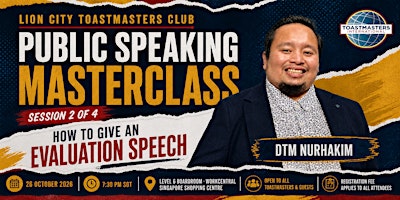 Public Speaking Masterclass: How to Give an Evaluation Speech