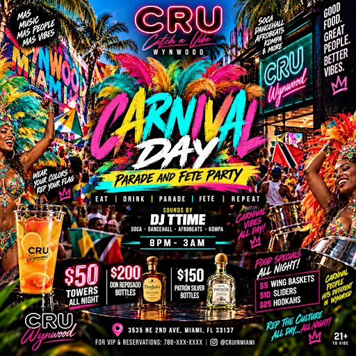 CARNIVAL DAY: PARADE & FETE PARTY!