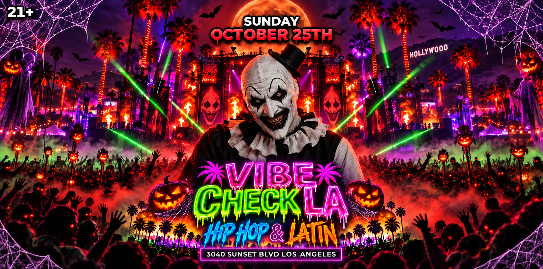 18+ VIBE CHECK LA HIP HOP& LATIN (GIO)