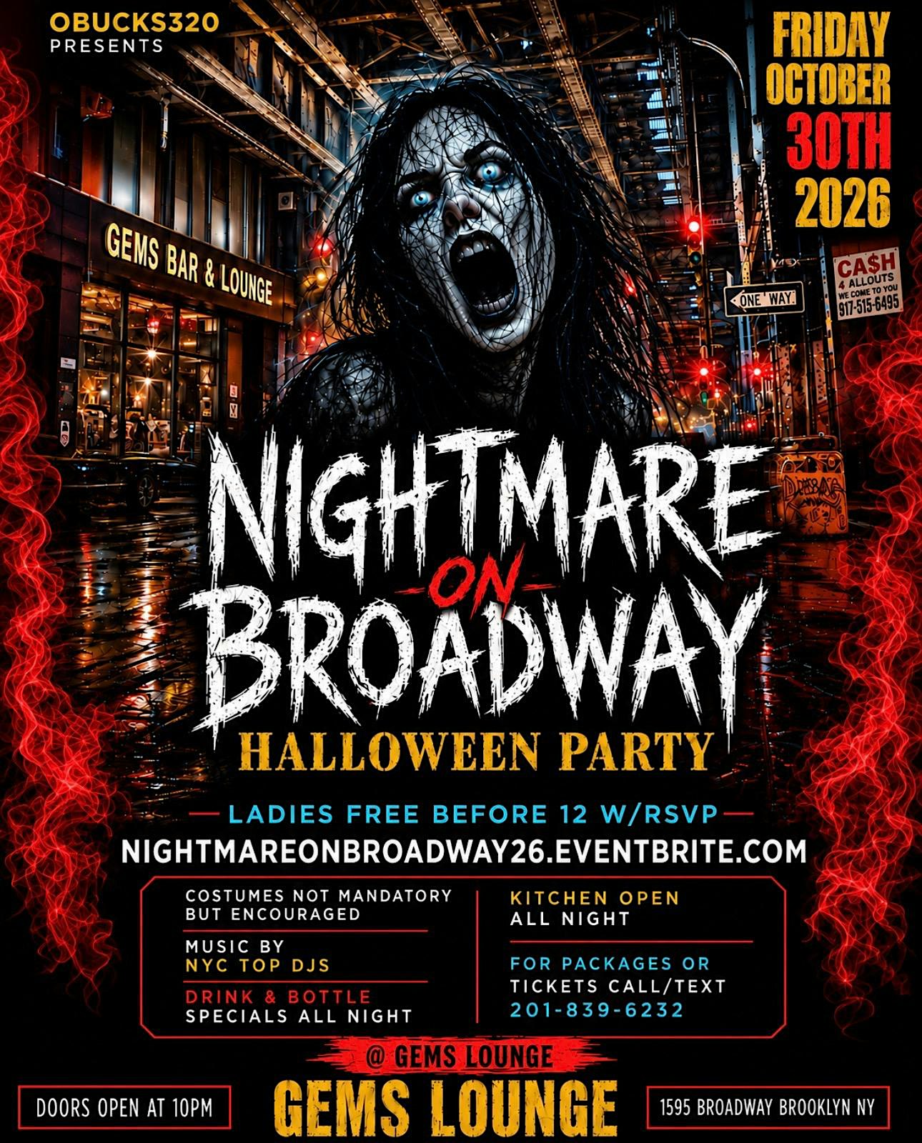 NIGHTMARE ON BROADWAY "HALLOWEEN PARTY"