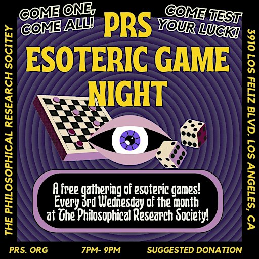Esoteric Game Night!