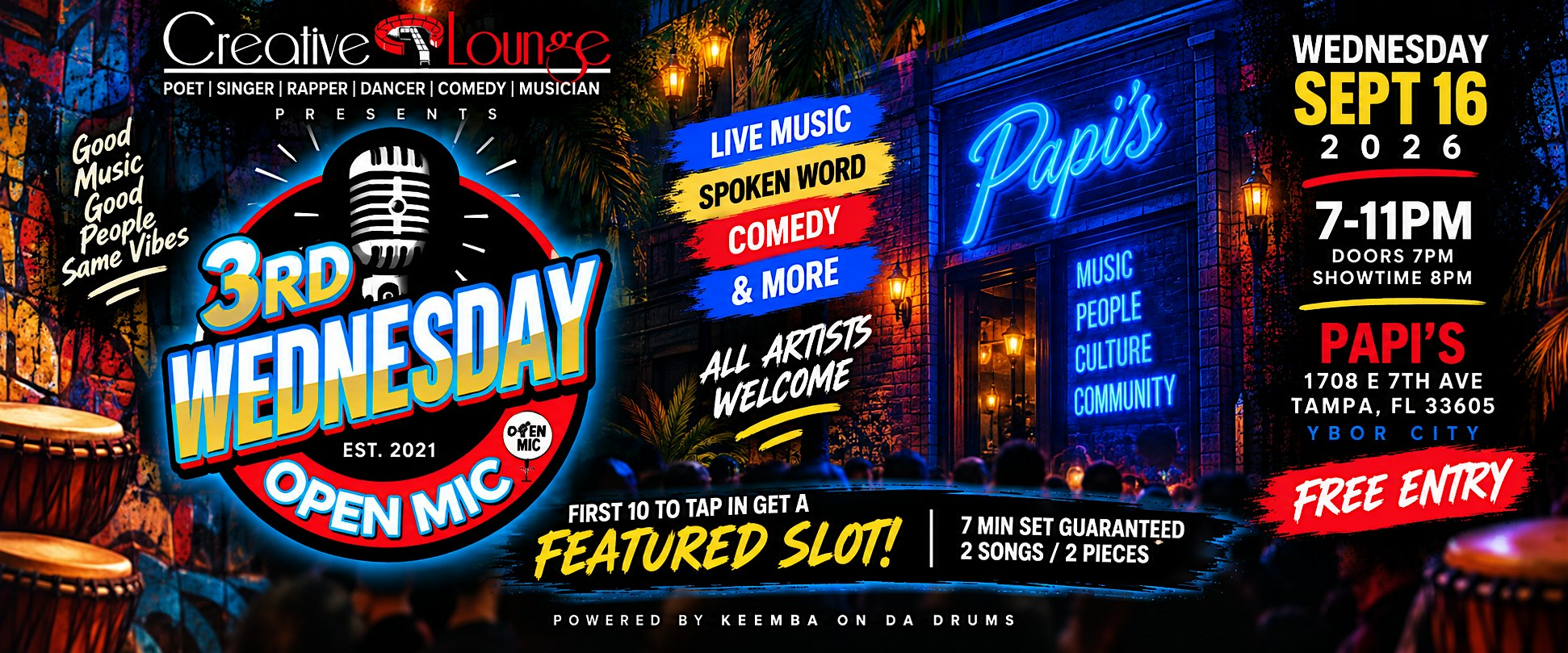 3rd Wednesday Open Mic