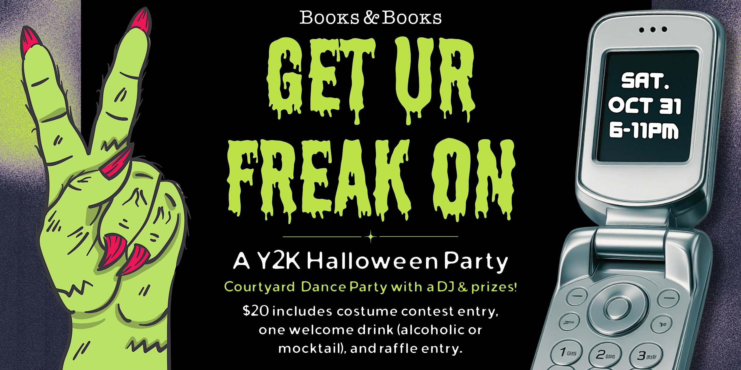 Y2K Halloween Party at Books & Books!