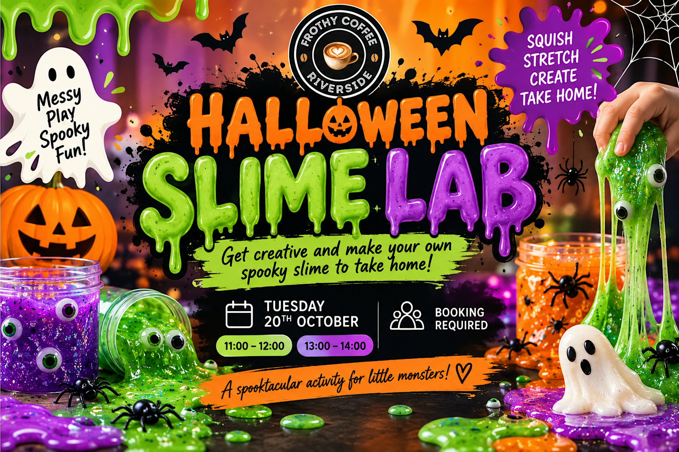 Halloween Slime Lab @Frothycoffeeriverside