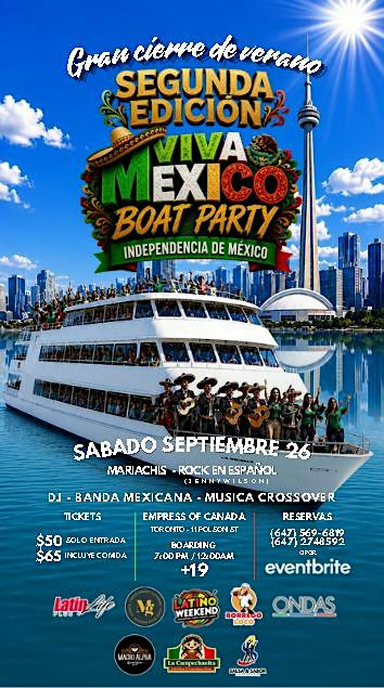 Viva Mexico Boat Party - Segunda Edicion