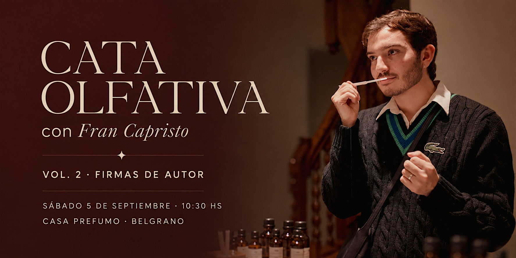 Cata Olfativa con Fran Capristo | Vol. 2: Firmas de Autor