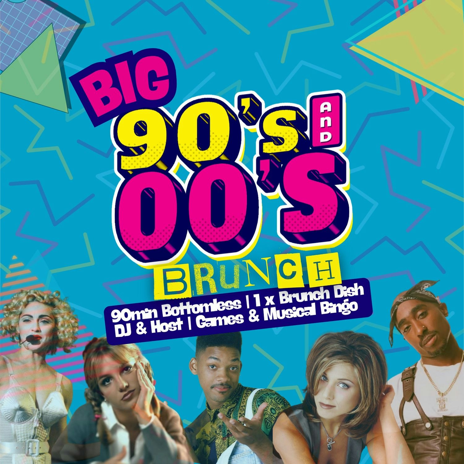 Big 90s vs 00s Bottomless Brunch