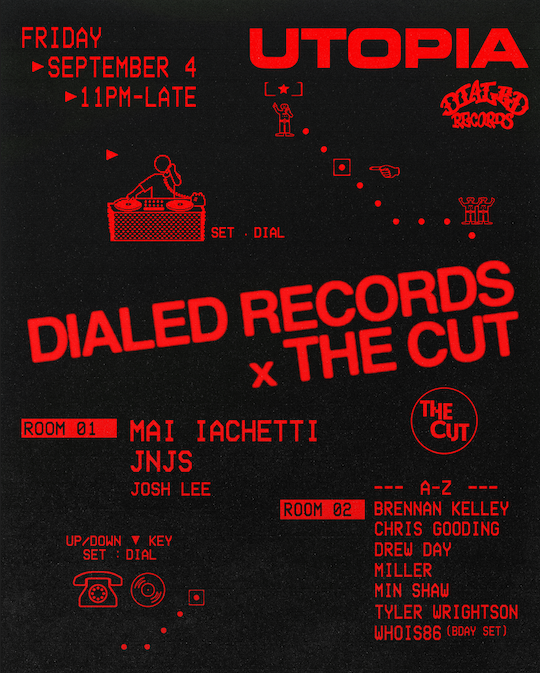 Utopia Fridays - Dialed Records X The Cut presents: Mai iachetti, JNJS, Josh Lee