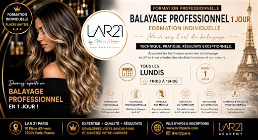 Formation Balayage Professionnel 1  Jour à Paris | LAR 21 Academy