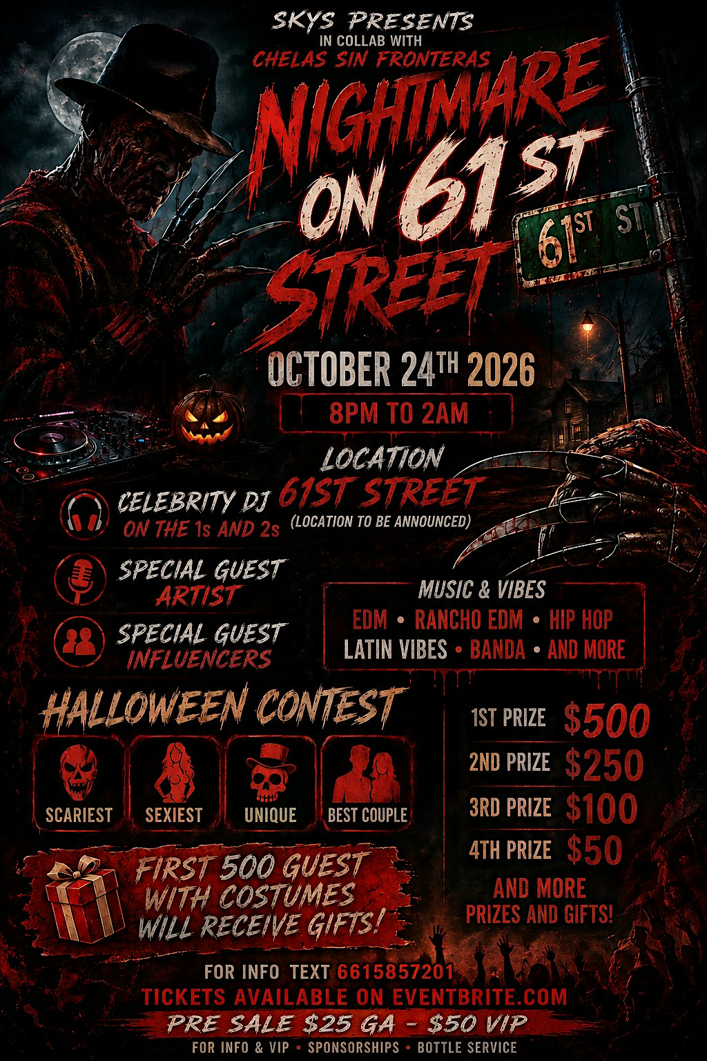 Nightmare on 61st Street Los Angeles Biggest Halloween Party in DTLA