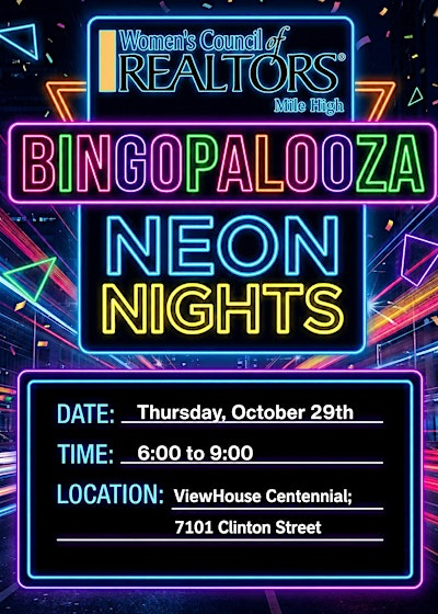 Bingo Palooza: Neon Nights with WCR
