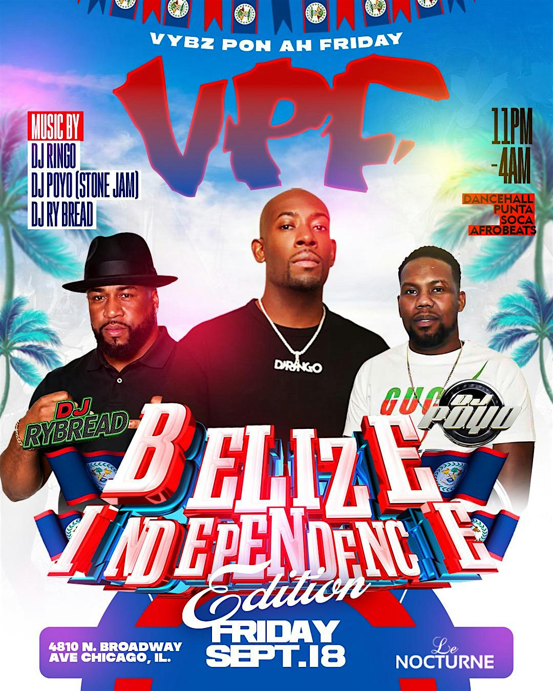 Vybz Pon Ah Friday Presents Belize Independence Edition 9-18-26