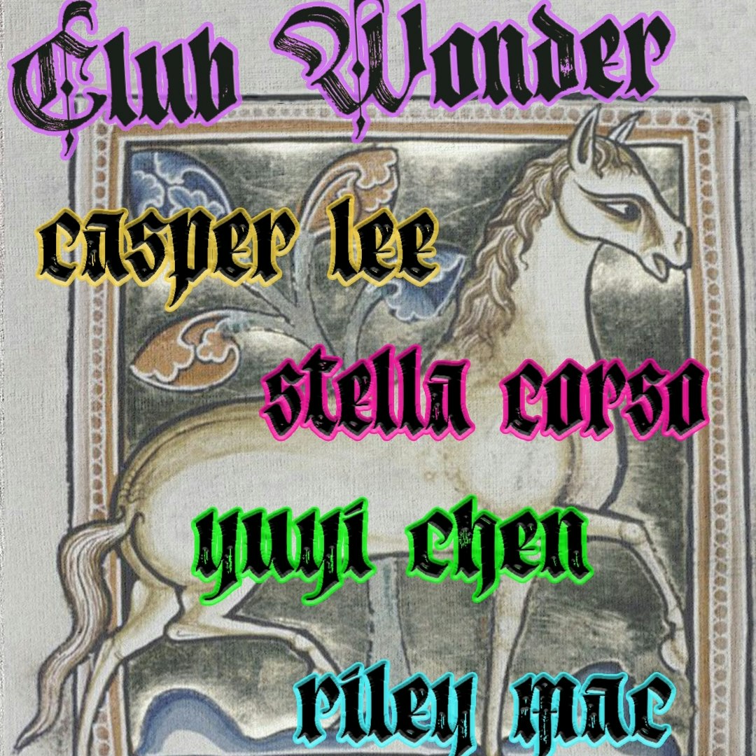 CLUB WONDER: Literary Reading with Wonder Press