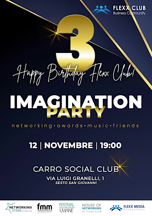 Business Networking Party: Buon 3° Compleanno FLEXX CLUB