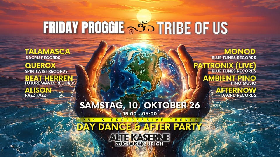 FRIDAY PROGGIE MEETS TRIBE OF US