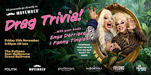 Politix x Movember Drag Trivia