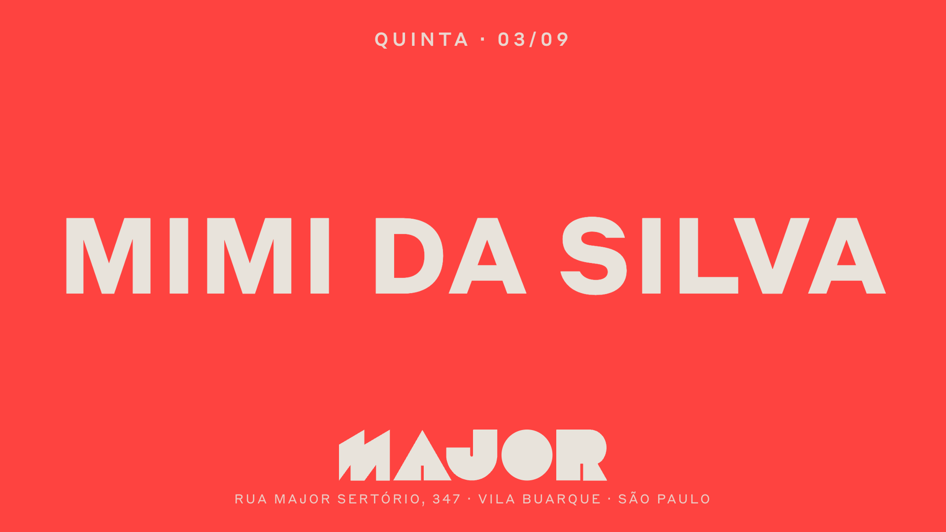 Major recebe Mimi da Silva