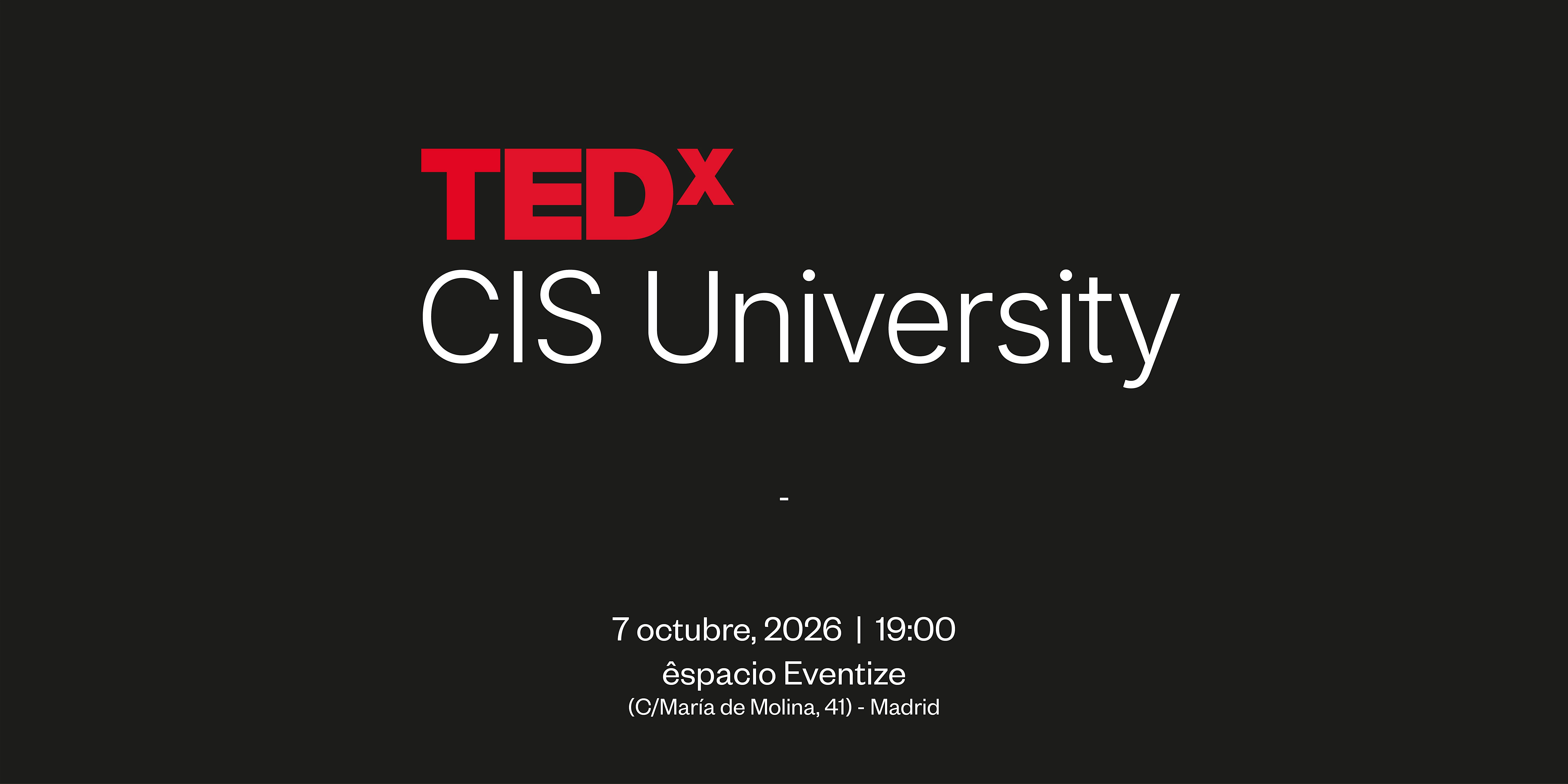 TEDxCIS University 2026